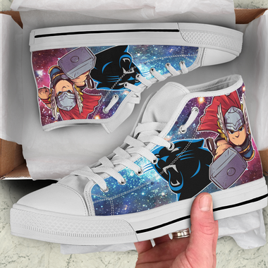 Thor Hight Top Shoe White Carolina Panthers