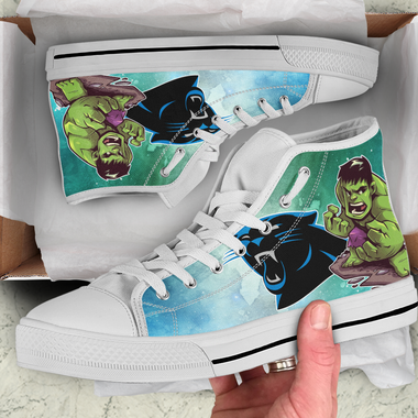 Hulk Hight Top Shoe White Carolina Panthers
