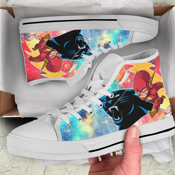 Flash Hight Top Shoe White Carolina Panthers