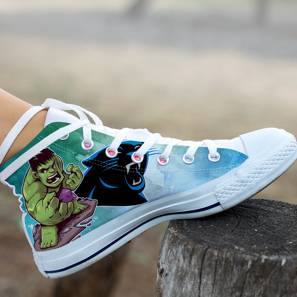 Hulk Hight Top Shoe White Carolina Panthers