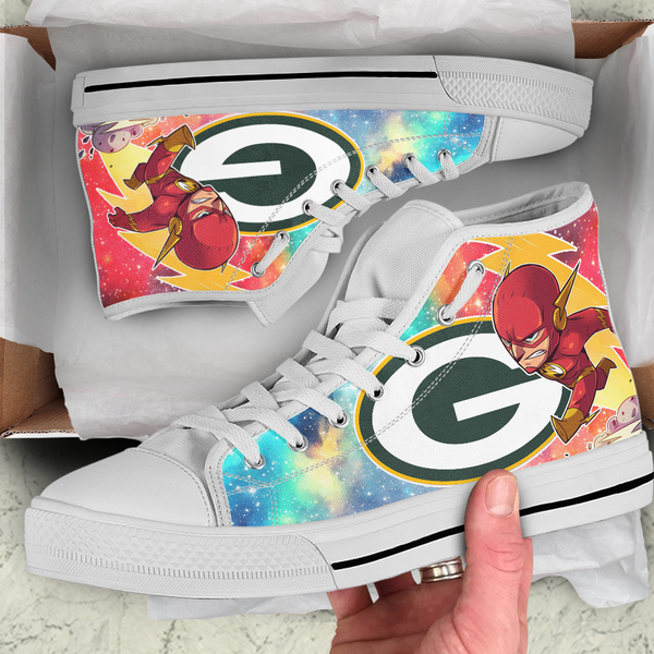 Flash Hight Top Shoe White Green Bay Packers
