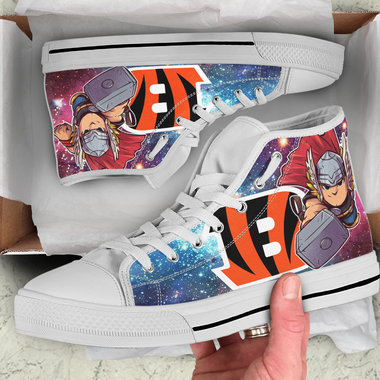 Thor Hight Top Shoe White Cincinnati Bengals