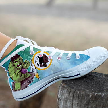 Hulk Hight Top Shoe White Washington Redskins
