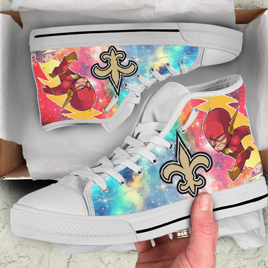 Flash Hight Top Shoe White New Orleans Saints