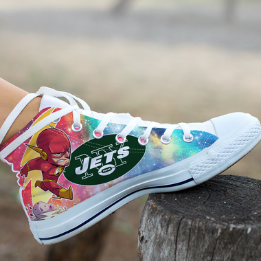Flash Hight Top Shoe White New York Jets