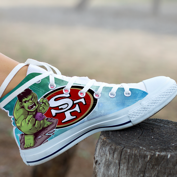 Hulk Hight Top Shoe White San Francisco 49ers
