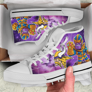 Thanos Hight Top Shoe White Minnesota Vikings