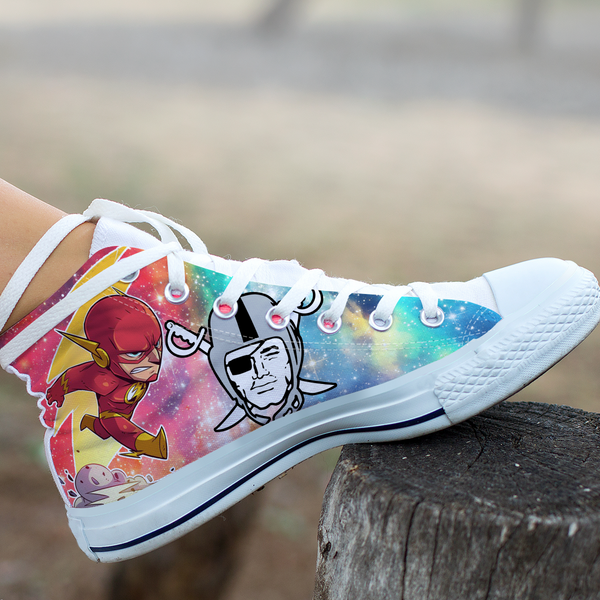 Flash Hight Top Shoe White Oakland Raiders