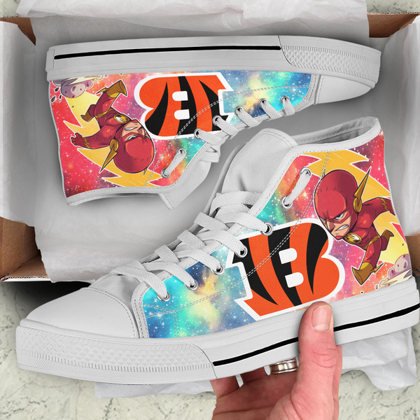 Flash Hight Top Shoe White Cincinnati Bengals