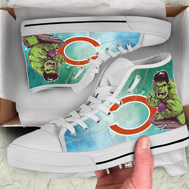 Hulk Hight Top Shoe White Chicago Bears