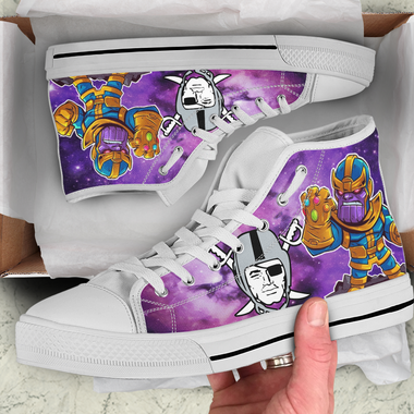 Thanos Hight Top Shoe White Oakland Raiders