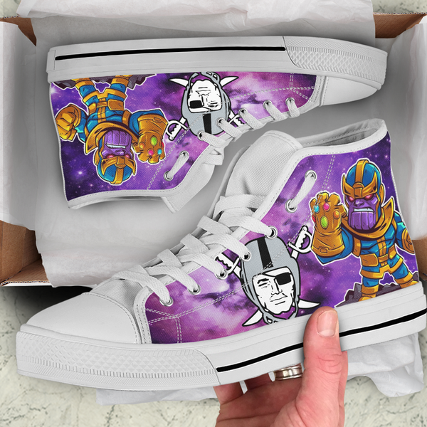 Thanos Hight Top Shoe White Oakland Raiders