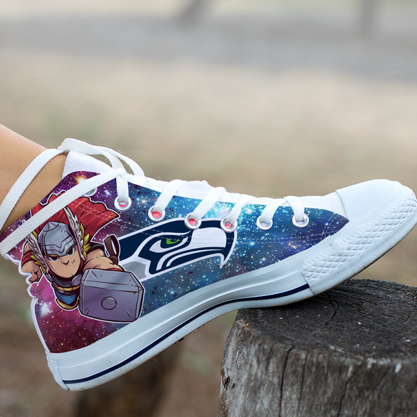 Thor Hight Top Shoe White Seattle Seahawks