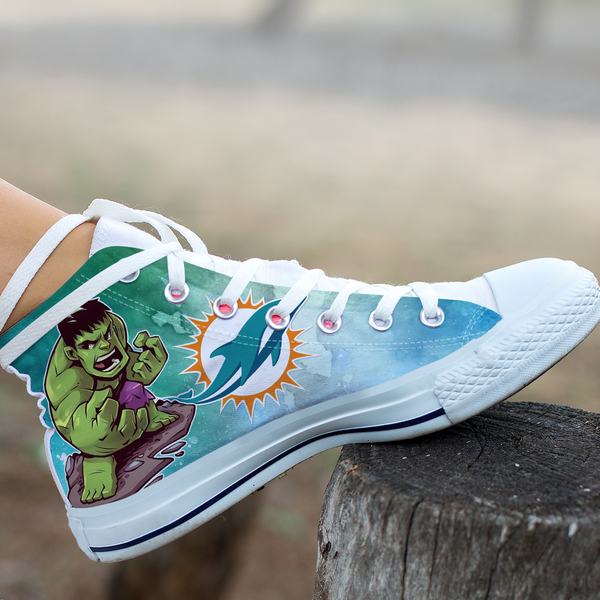Hulk Hight Top Shoe White Miami Dolphins