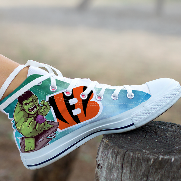 Hulk Hight Top Shoe White Cincinnati Bengals