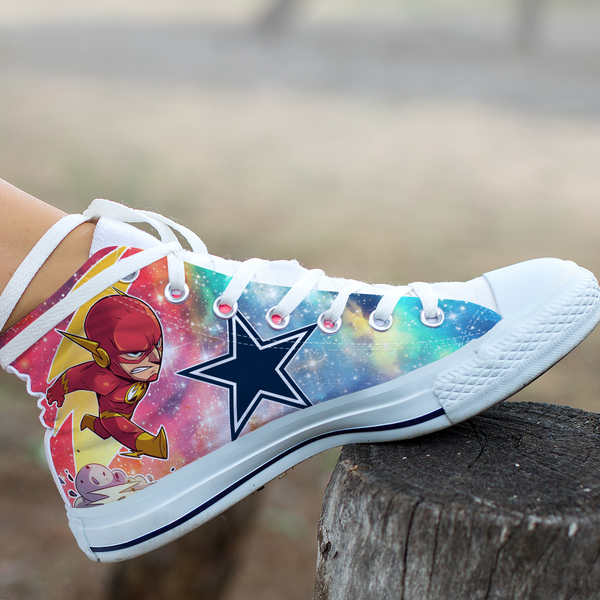 Flash Hight Top Shoe White Dallas Cowboys