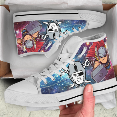 Thor Hight Top Shoe White Oakland Raiders