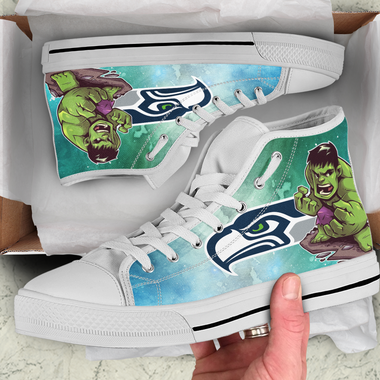 Hulk Hight Top Shoe White Seattle Seahawks