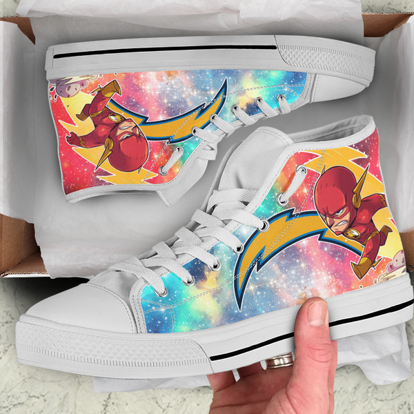 Flash Hight Top Shoe White Los Angeles Chargers