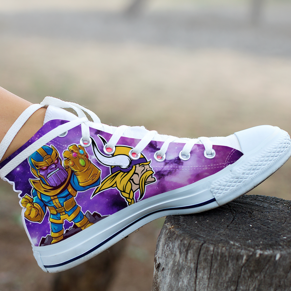 Thanos Hight Top Shoe White Minnesota Vikings