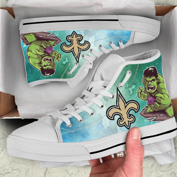 Hulk Hight Top Shoe White New Orleans Saints