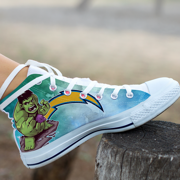 Hulk Hight Top Shoe White Los Angeles Chargers