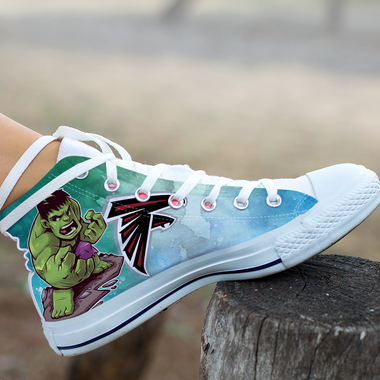 Hulk Hight Top Shoe White Atlanta Falcons