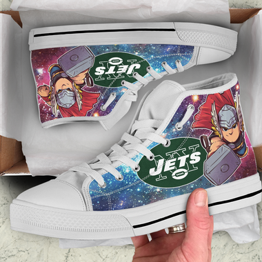 Thor Hight Top Shoe White New York Jets