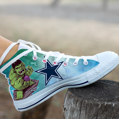 Hulk Hight Top Shoe White Dallas Cowboys