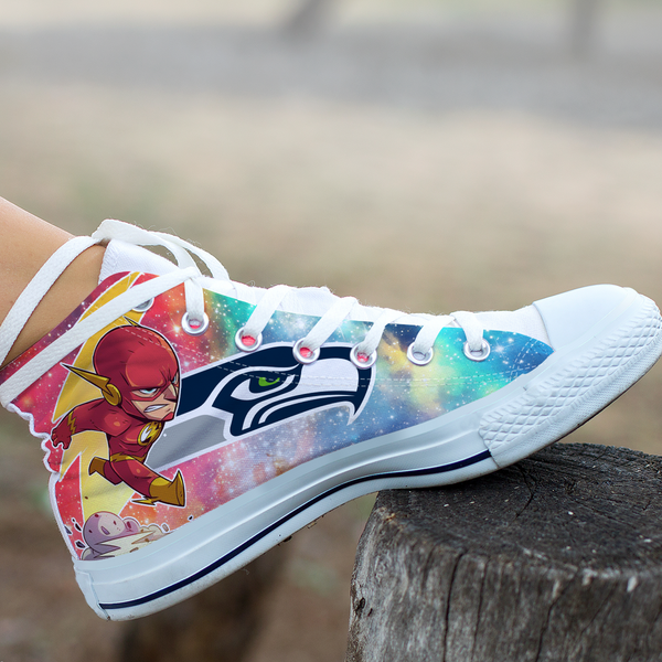 Flash Hight Top Shoe White Seattle Seahawks