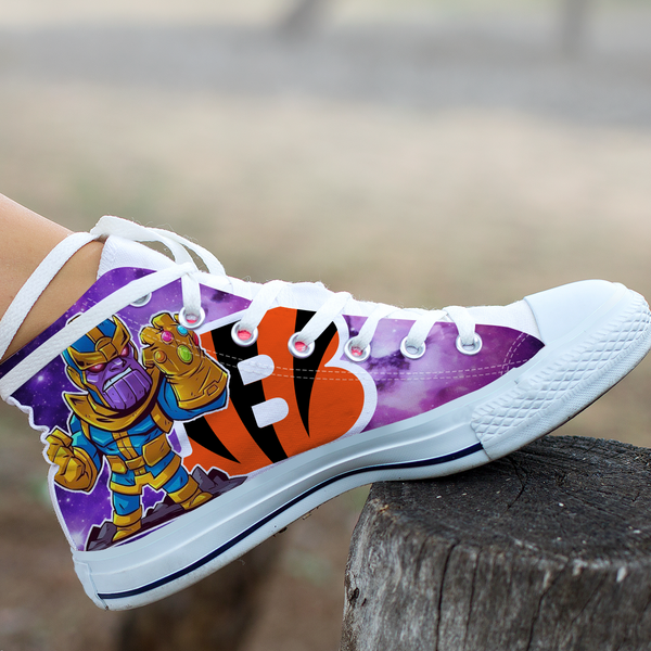 Thanos Hight Top Shoe White Cincinnati Bengals