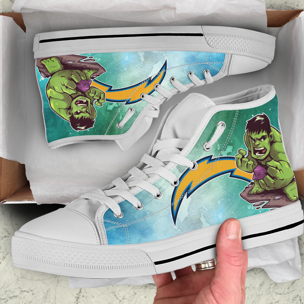 Hulk Hight Top Shoe White Los Angeles Chargers