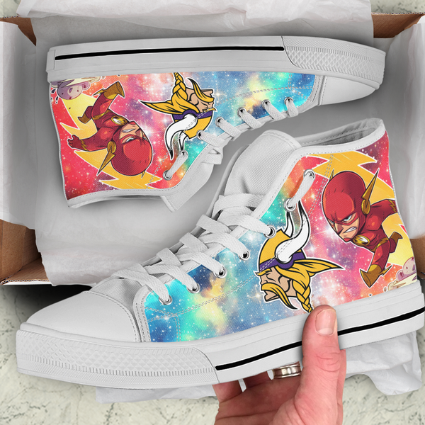 Flash Hight Top Shoe White Minnesota Vikings