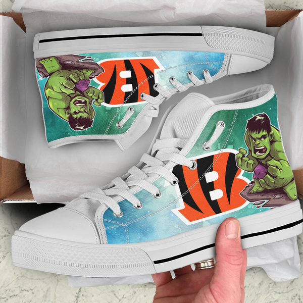 Hulk Hight Top Shoe White Cincinnati Bengals