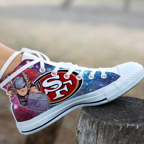 Thor Hight Top Shoe White San Francisco 49ers