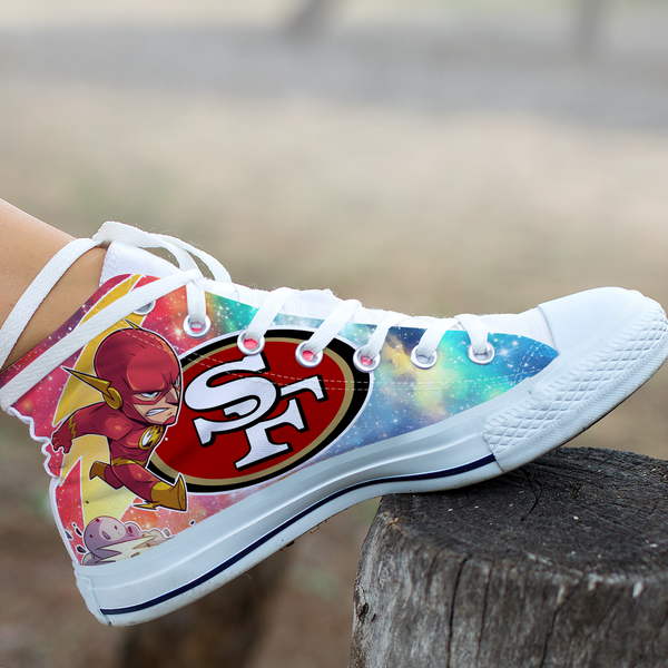 Flash Hight Top Shoe White San Francisco 49ers