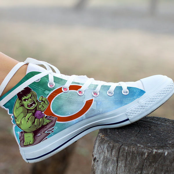 Hulk Hight Top Shoe White Chicago Bears