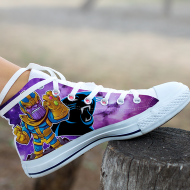 Thanos Hight Top Shoe White Carolina Panthers