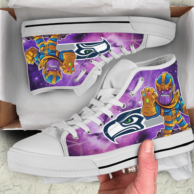 Thanos Hight Top Shoe White Seattle Seahawks