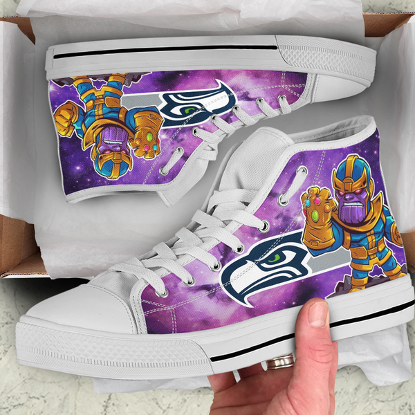Thanos Hight Top Shoe White Seattle Seahawks