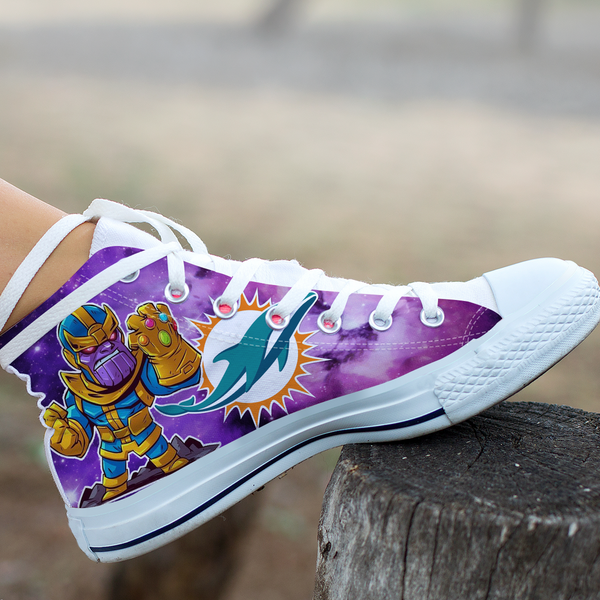 Thanos  Hight Top Shoe White Miami Dolphins