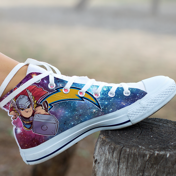 Thor Hight Top Shoe White Los Angeles Chargers